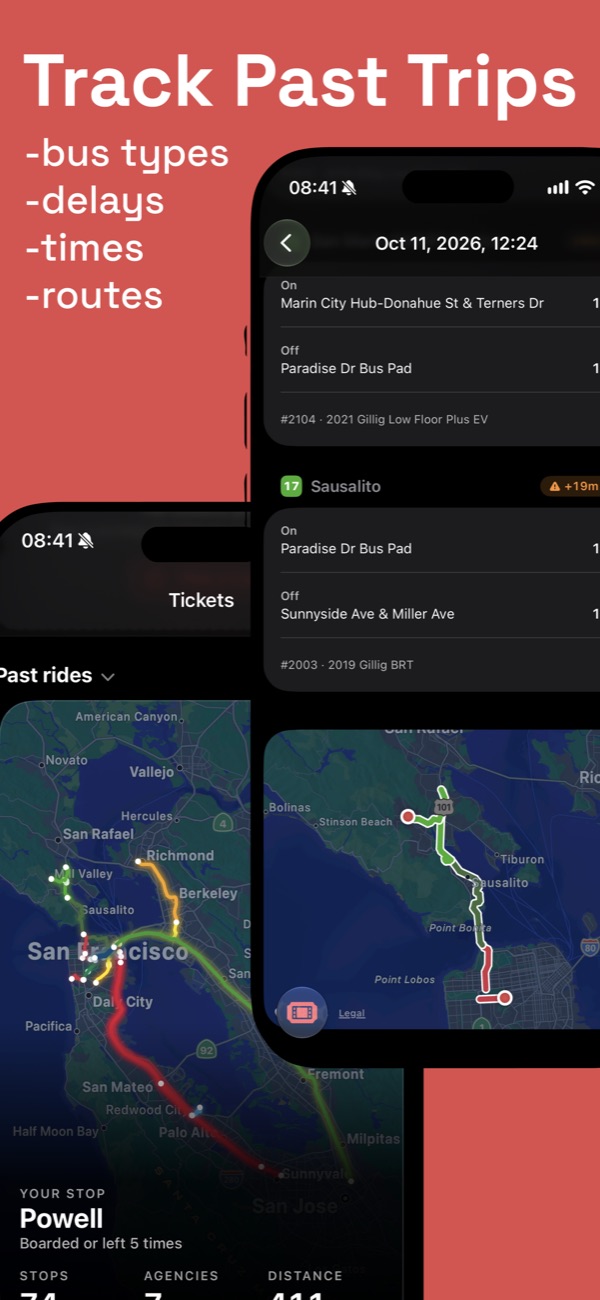A record of your past trips